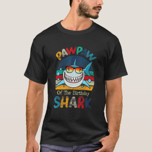 Pawpaw Of The Shark Birthday Matching Family T-Shirt