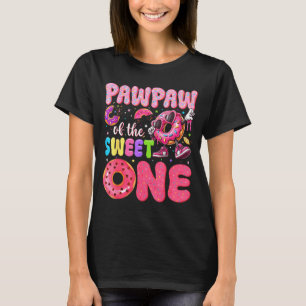 Pawpaw Of The Sweet One 1st Birthday Donut Bday Pa T-Shirt