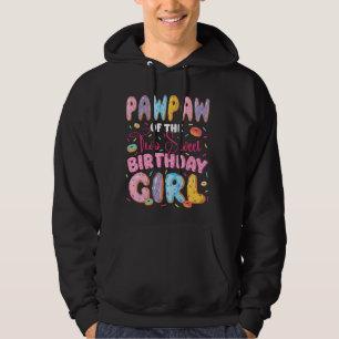 Pawpaw Of The Two Sweet Birthday Girl Doughnut 2Nd Hoodie
