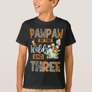 Pawpaw Of The Wild And Three 3rd Birthday Boy Safa T-Shirt