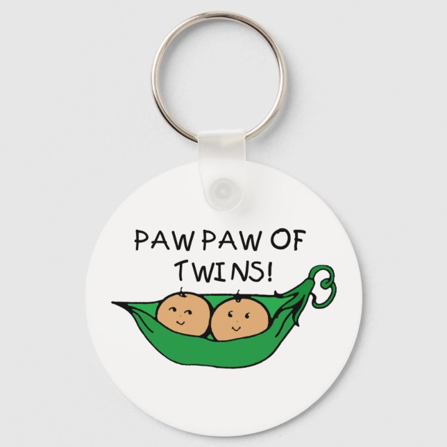 Pawpaw of Twins Pod Key Ring (Front)