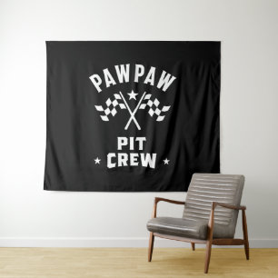PawPaw Pit Crew Tapestry