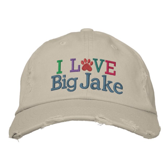 Pawprint Cap - Love My Dog ! by SRF (Front)