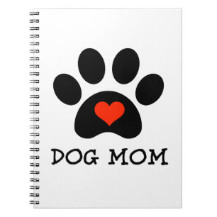 Pawprint Dog Mum Spiral Notebook