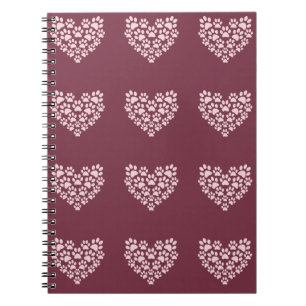 Pawprint Heart Notebook