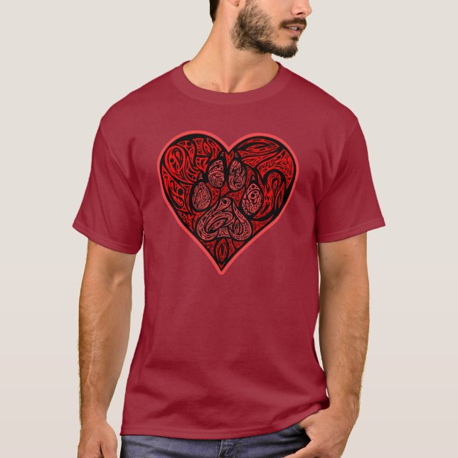 Pawprint Heart Shirt (Front)