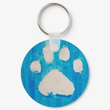 Pawprint keychain