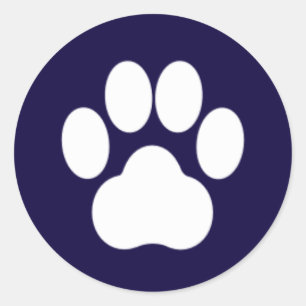 Pawprint Seal Sticker