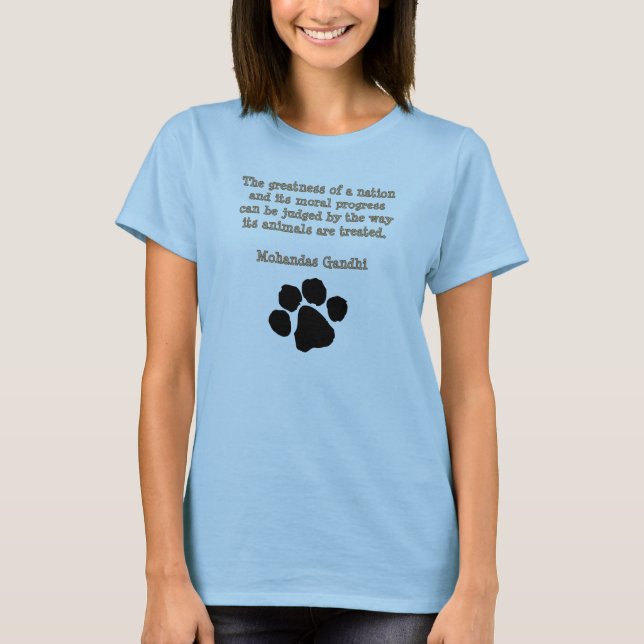 PawPrintGhandi T-Shirt (Front)