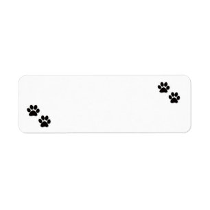 "Pawprints" Address Labels