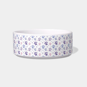 Pawprints and Affection Cat Bowl