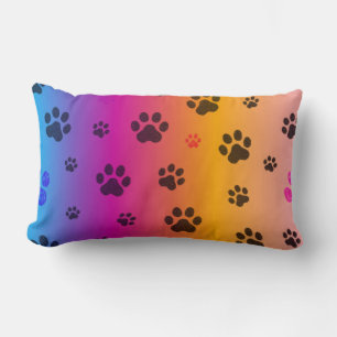 Pawprints Lumbar pillow. Lumbar Cushion