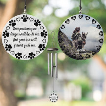 Pawprints of Love Customisable Photo Pet Memorial