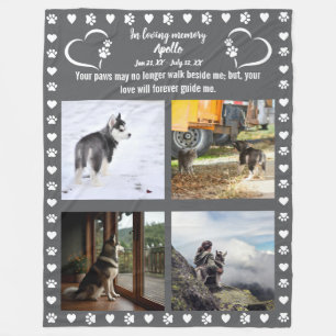 Pawprints of Love Photo Fleece Blanket