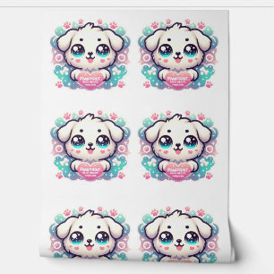 Pawprints on My Heart, Forever Kawaii Puppy Wallpaper