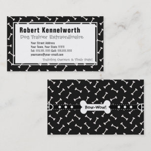 Paws and Bones Funny Design for Dog Lovers Business Card