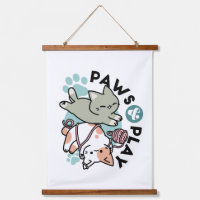 Paws and Play – Adorable Cat Illustration