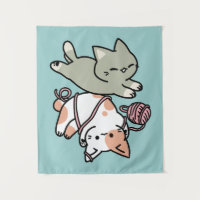 Paws and Play – Adorable Cat Illustration