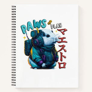 Paws and Play Japanese Kawii Hamster  Notebook