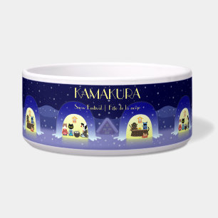 Paws and Purity: Kamakura Festivity Pet Bowl