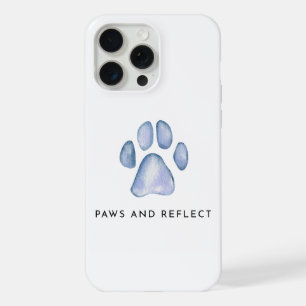 Paws and Reflect Cool Funny Pet Aesthetic iPhone 15 Pro Max Case