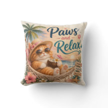 Paws and Relax Beach Cat