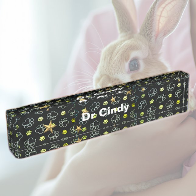 Paws and Stars Nameplate (Creator Uploaded)