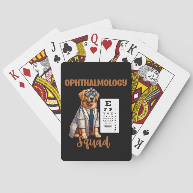 Paws and Vision Animal Ophthalmology Squad Playing Cards (Back)