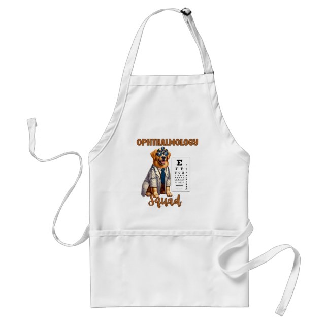 Paws and Vision Animal Ophthalmology Squad Standard Apron (Front)