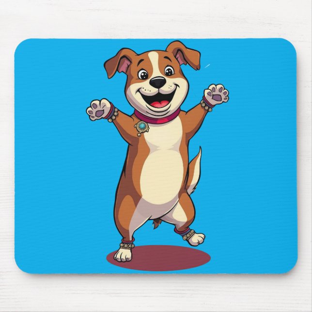 Paws & Beats – Dog's Dandiya Dance Mouse Pad (Front)