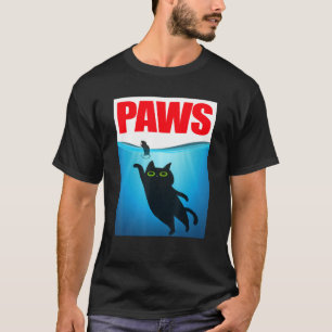 Paws Black Cat and Mouse Top Cute Cat Parody