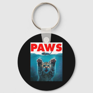 Paws Cat And Mouse Parody Humourous Kitten Chasing Key Ring