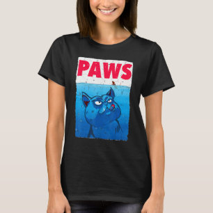 Paws Cat and Mouse Top Cute Cat Parody Meow Tee