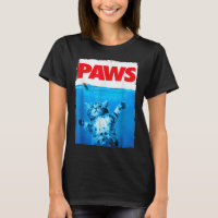 Paws Cat and Mouse Top, Cute Funny Cat Lover Parod