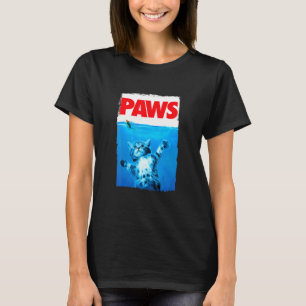 Paws Cat And Mouse Top, Cute Funny Cat  Parody Top