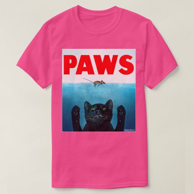 Paws Cat Jaws T-Shirt (Design Front)
