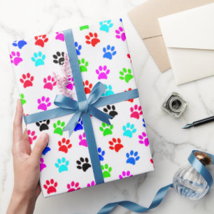 Paws Cat Lover Dog Lover Cat Mum Dog Mum Pet Lover Wrapping Paper