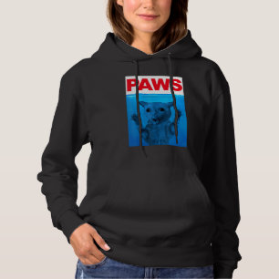 Paws Cat Meme Humor Kitty Cats Dads Mom Hoodie