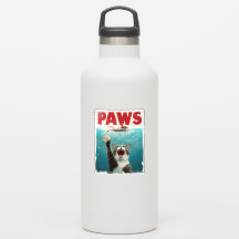 PAWS Cat Mouse Parody Of The Jaws Movie Poster