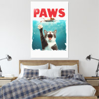 PAWS Cat Mouse Parody Of The Jaws Movie Poster