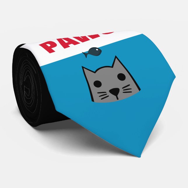 Paws, Cat Tie (Rolled)