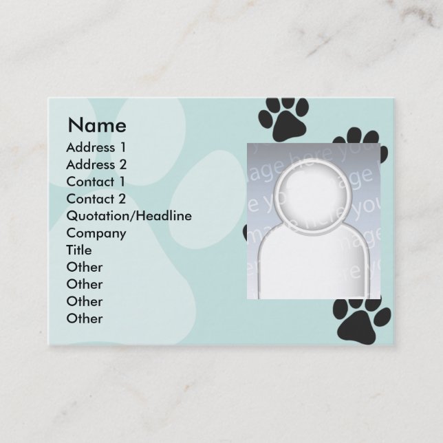 Paws - Chubby Business Card (Front)