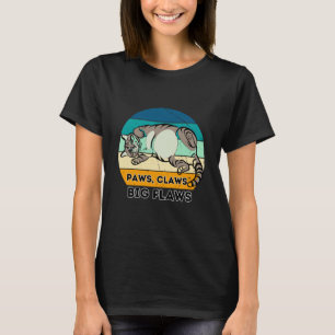 Paws Claws Big Flaws Cat Lovers Humour T-Shirt