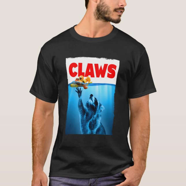 Paws Claws Trash Panda For Racoon T-Shirt (Front)