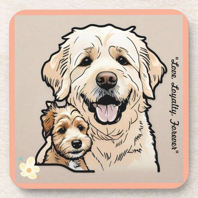 "Paws Crossed" Coaster (Front)