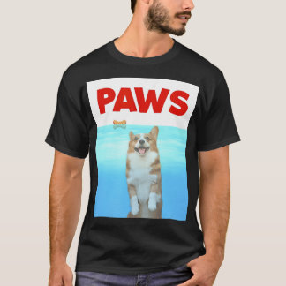Paws Dog Parody 80s Corgi girl T-Shirt
