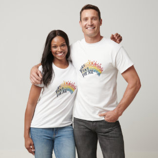 Paws for All – Rainbow Paw Print Unity T-Shirt