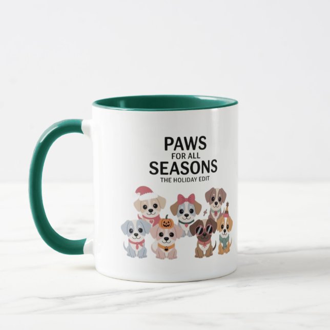 Paws For All Seasons: The Holiday Edit Mug (Left)
