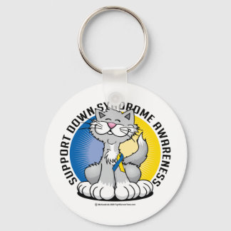 Paws for Down Syndrome Cat Key Ring