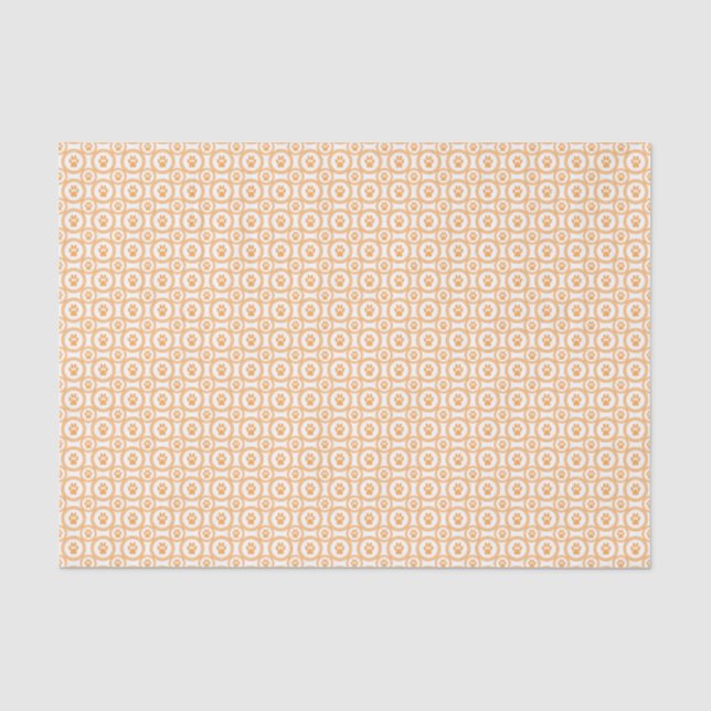 Paws-for-Giving Gift-Bag Tissue (Marigold) Paper (Front)